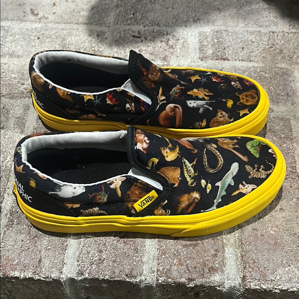 Vans x National Geographic Animal Print Slip-On Shoes